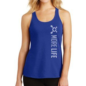 Ladies Orange Theory MORE LIFE gathered tank Royal